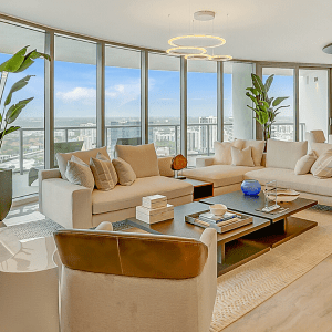 Interior condo at 100 Las Olas