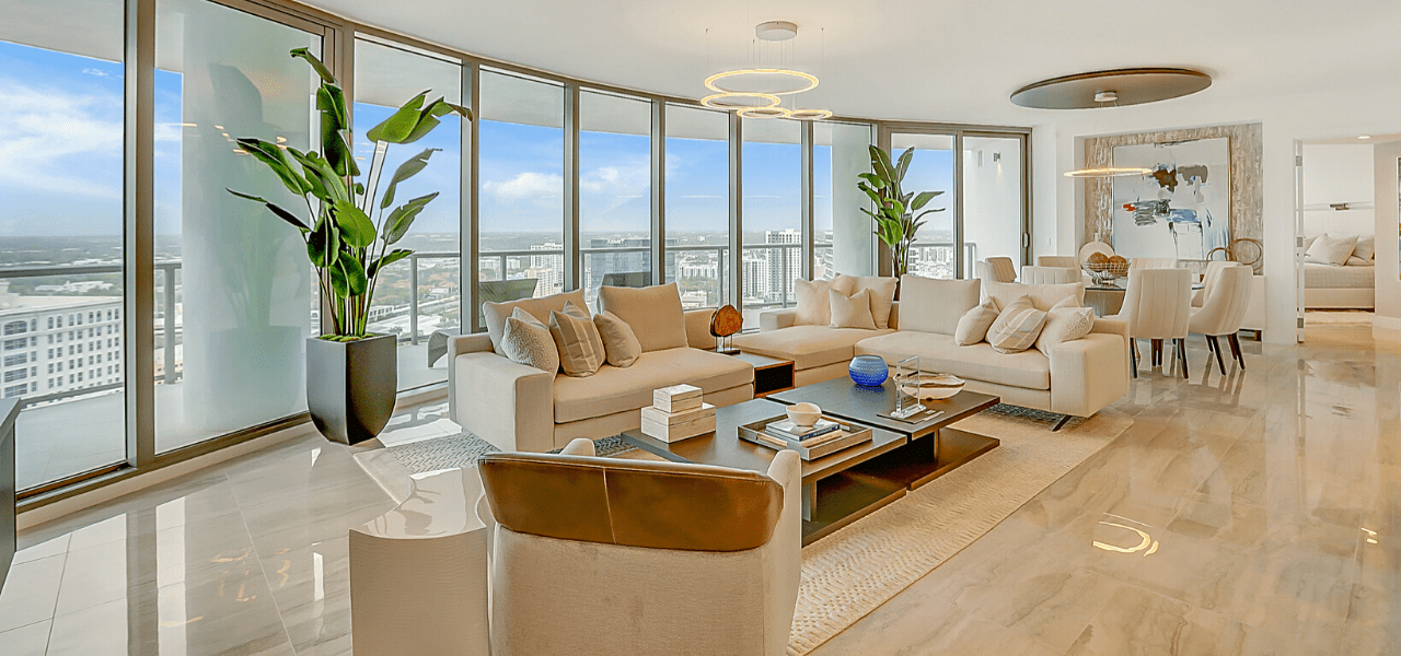 Interior condo at 100 Las Olas | Real Estate Digital Marketing Agency | Cotton Company Interior condo at 100 Las Olas