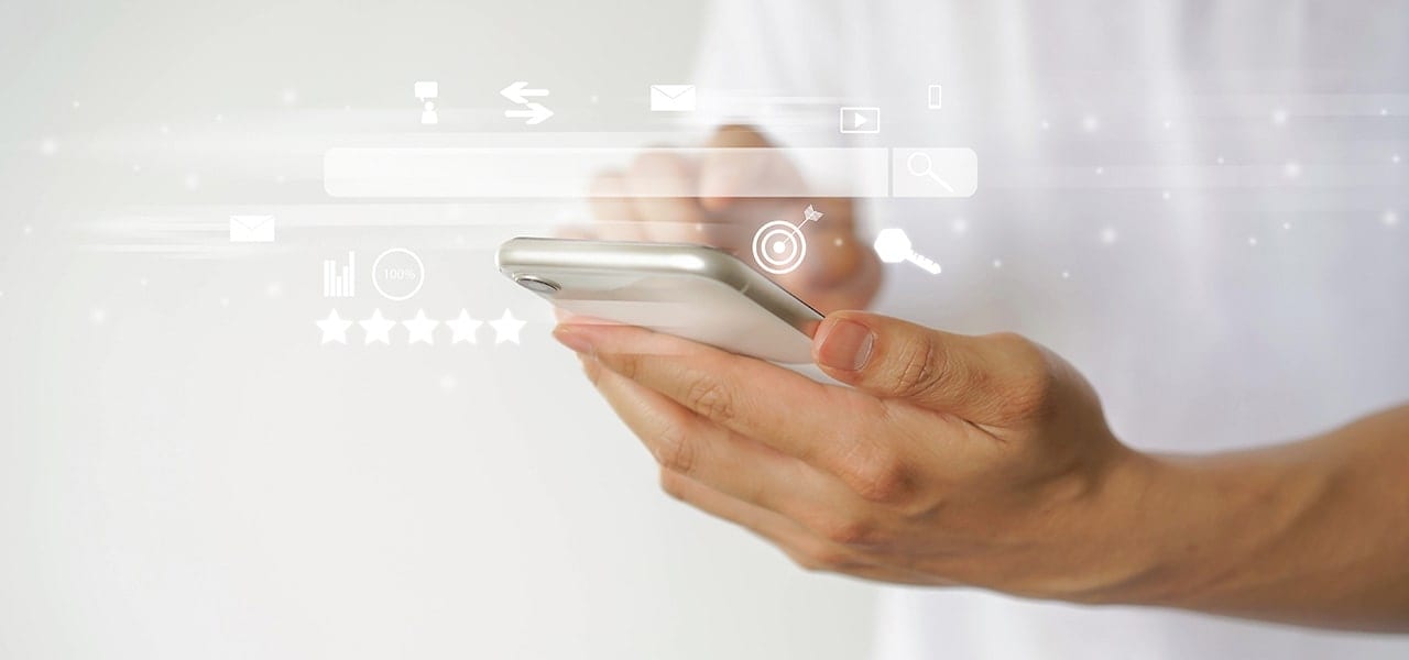 Mobile Phone to Illustrate Website Traffic