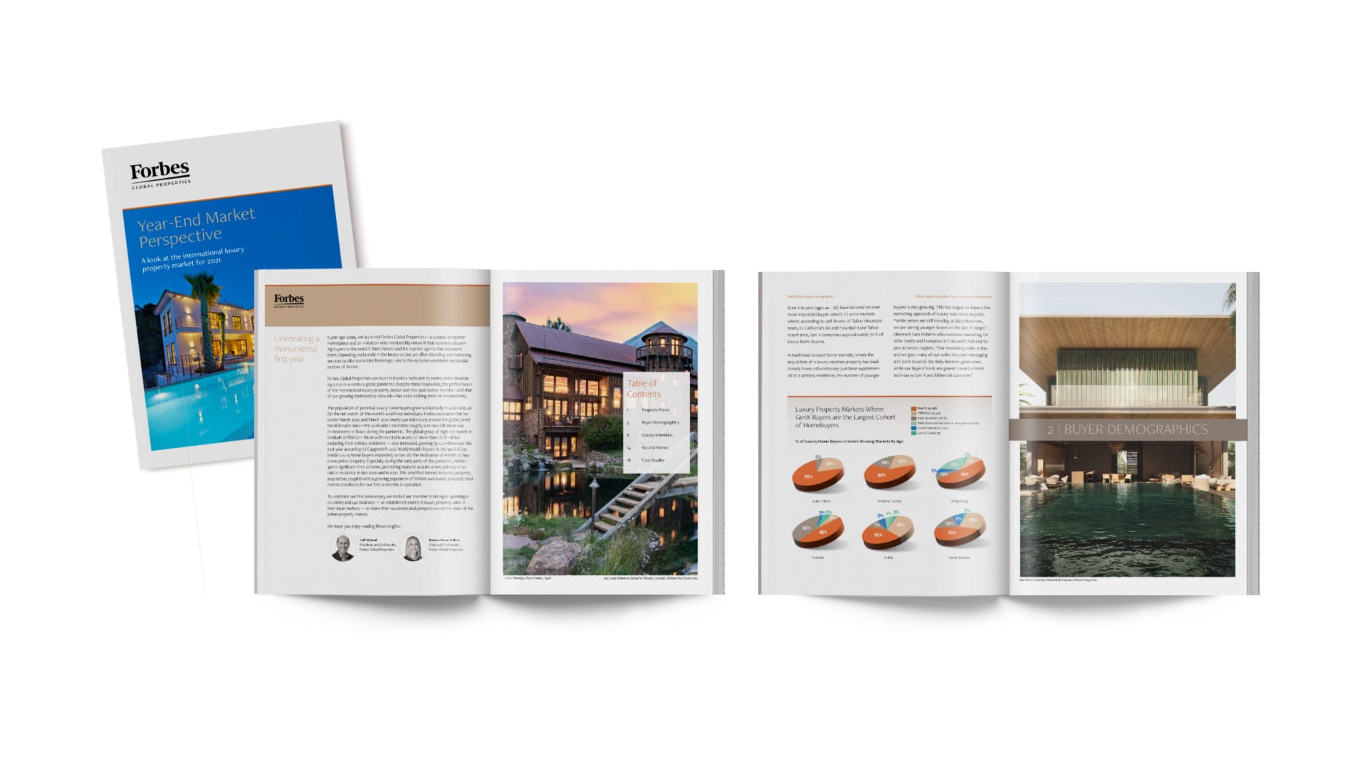Forbes Global Properties Print Design